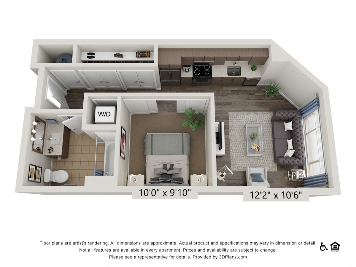 Floorplan diagram for West Snowbird, showing Studio