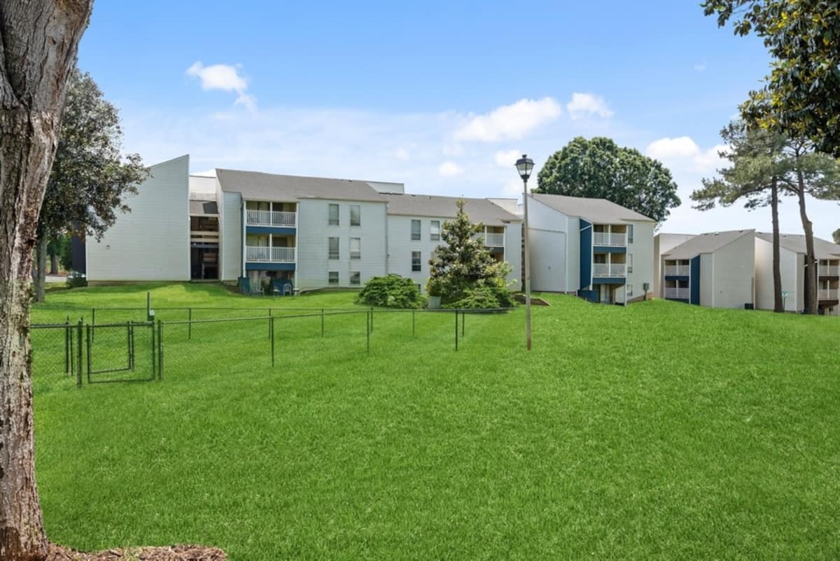 Exterior of Bridges at North Hills, an Airbnb-friendly apartment in Raleigh, NC