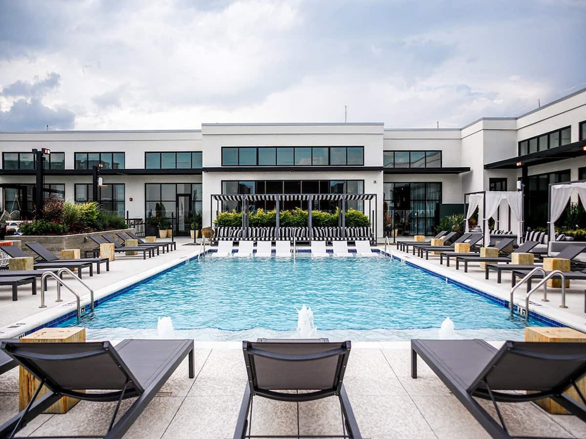 Exterior of Sentral Star Metals, an Airbnb-friendly apartment in Atlanta, GA