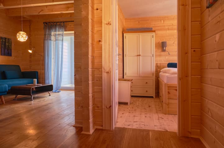 Eco apartment blue, barrier-free, pool, sauna house