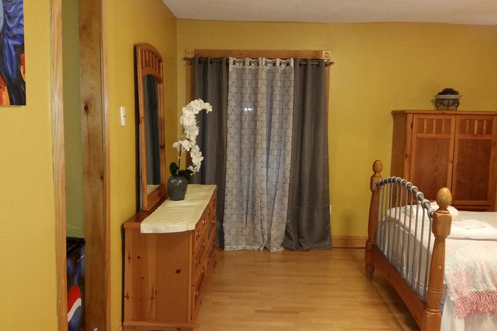 Room with a view from the entry door