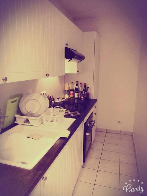 Well-equiped kitchen.