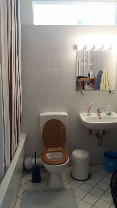 Toilet, with comfortable shower