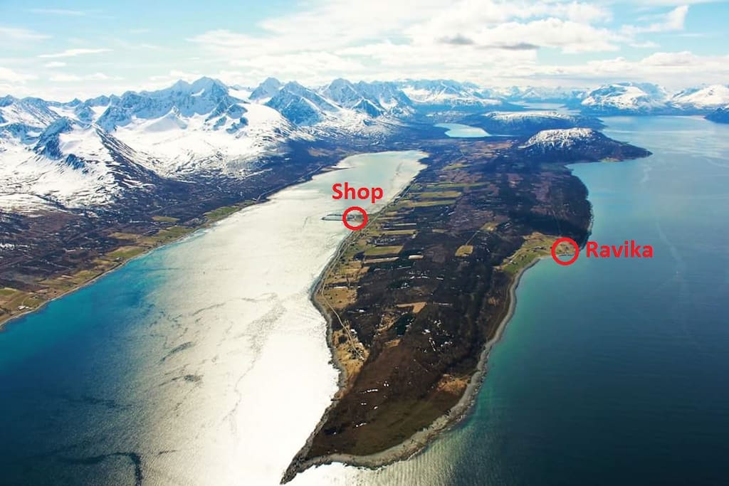 Right in the middle of everything, (free-)diving, fishing, hiking in easy, medium and extreme environment, northern light in the winter and midnight sun in the summer!