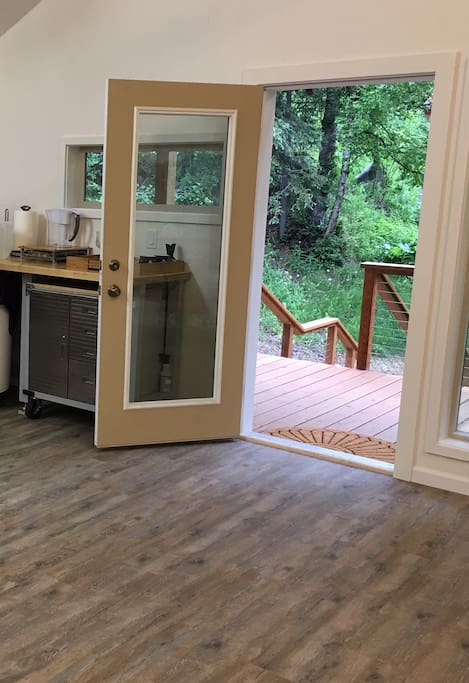 Main entry to cabin