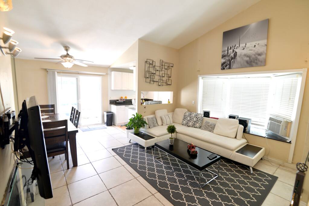 Spacious Living Space With High Ceilings
