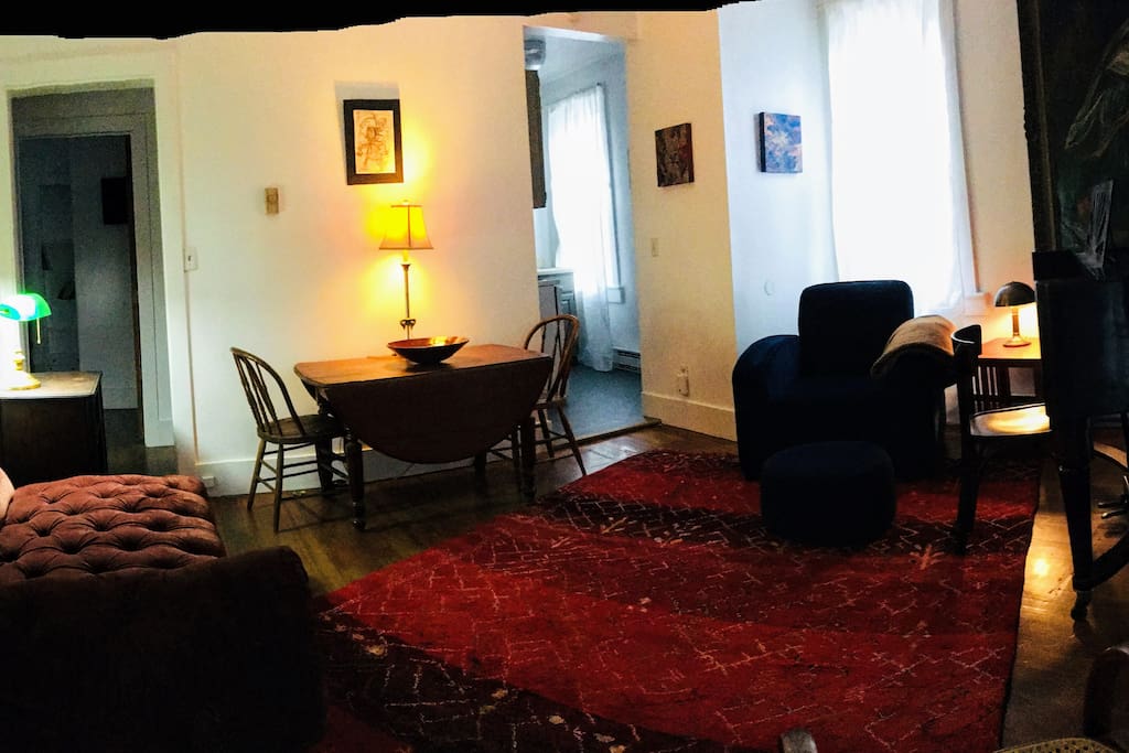 Living room, dining room area