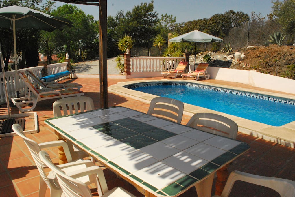 Poolside dining