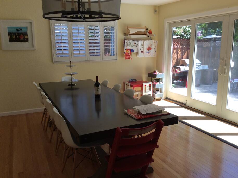 Dining room opens out to the garden