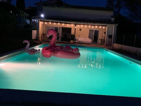 large 6 bedroom house overlooking the Cevennes