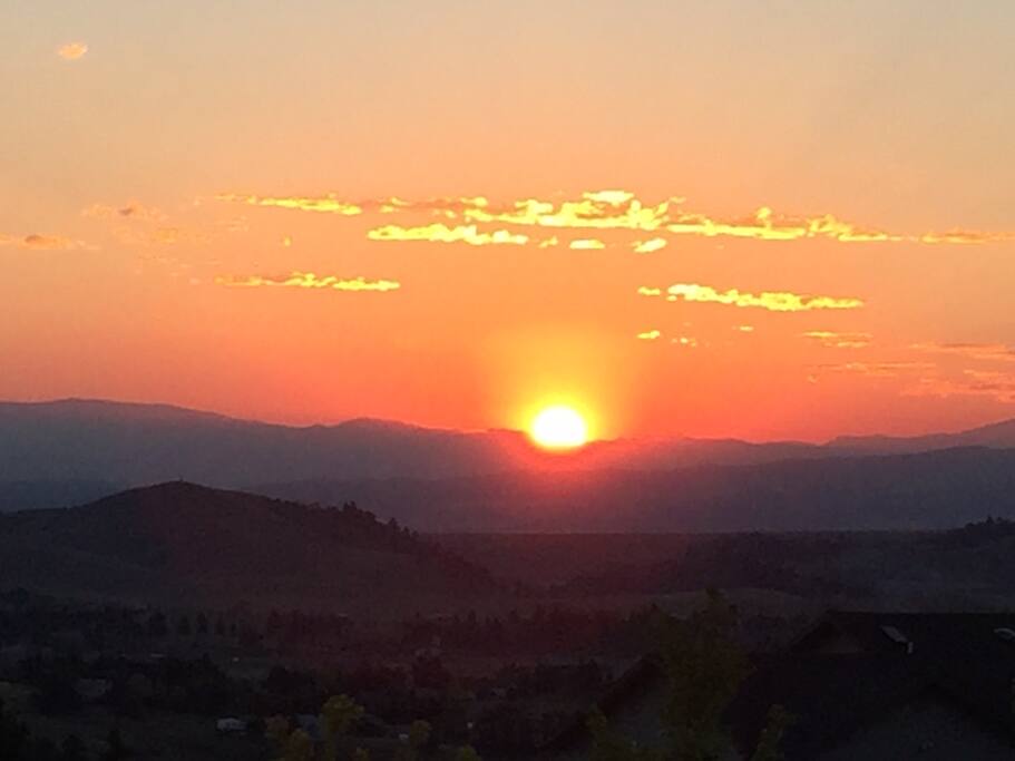 Evening sunset taken from back deck.