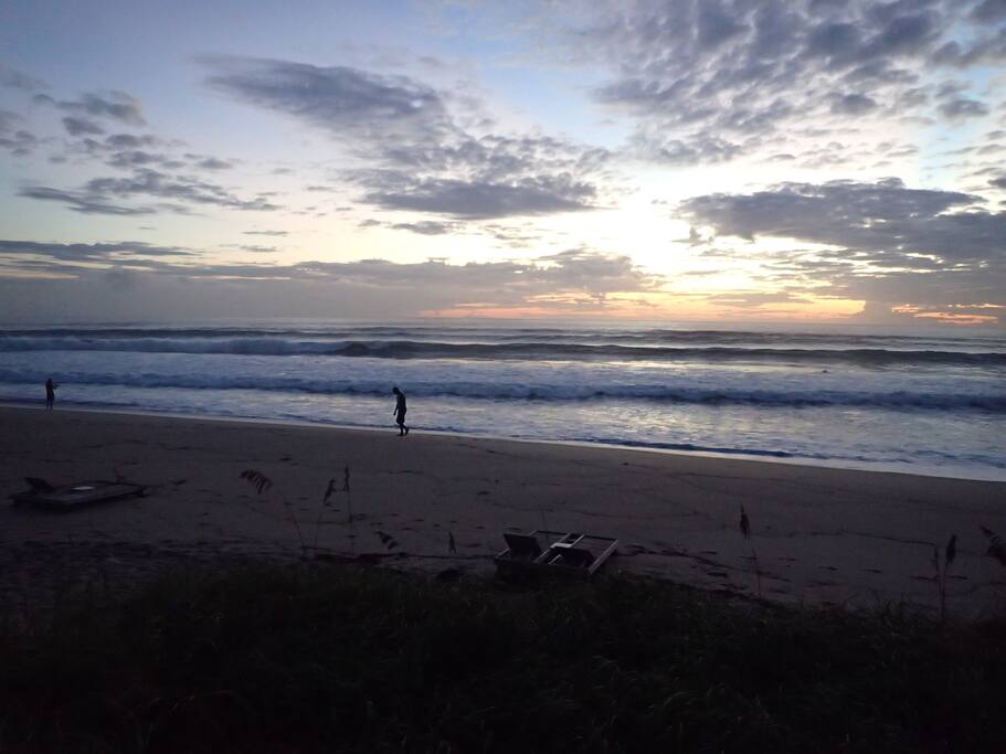 Sunrise at Lake Worth Beach. Just a 15 minute walk from the house