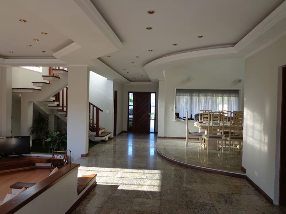 Entrada para as salas