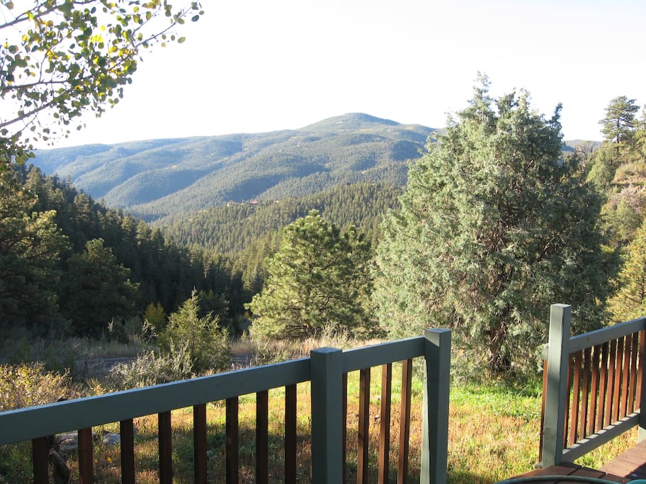 View of Crosier Mountain from the deck