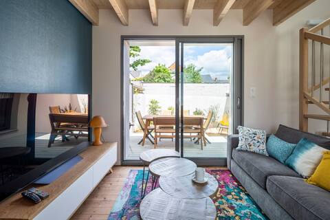 Successful Airbnb property: L'Ernestine - Beautiful house for 4 in Rennes in Bourg L'évesque La Touche Moulin Du Comte