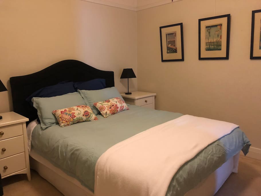 Comfortable queen bed in second bedroom