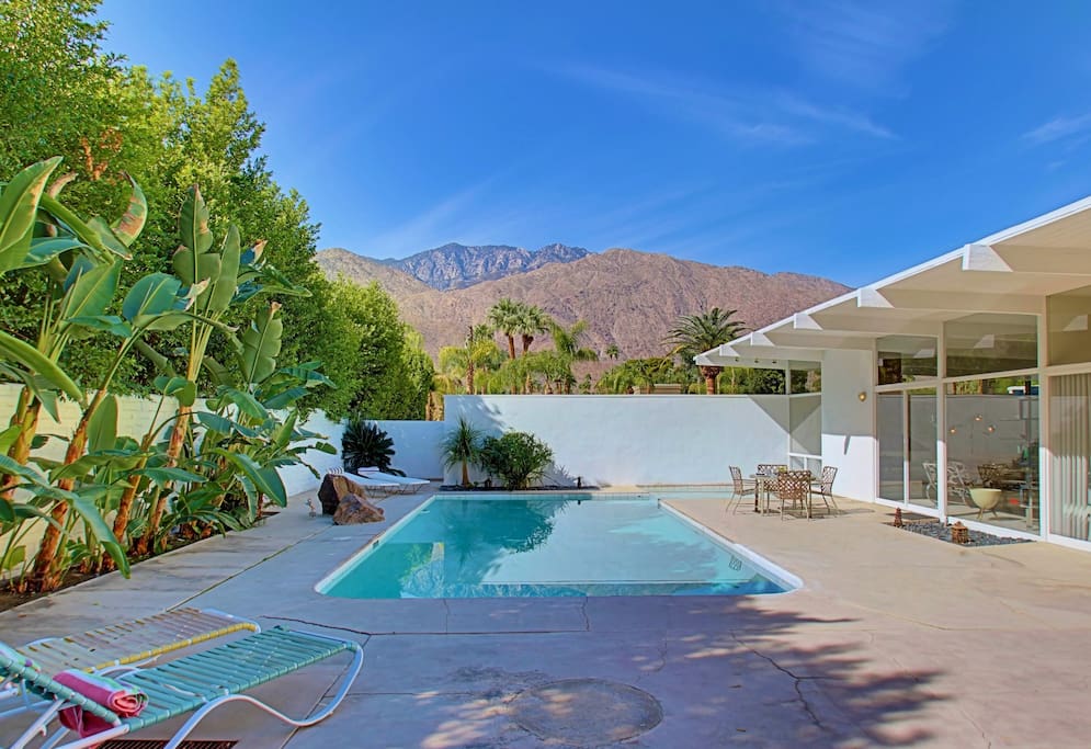 Stunning 30 x 15 x 7 south facing pool with mountain views