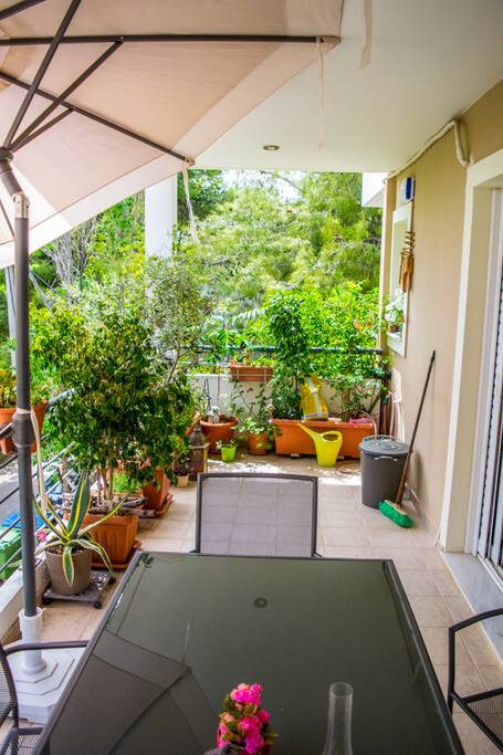 big balcony