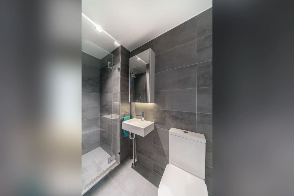 Bathroom of similar configuration