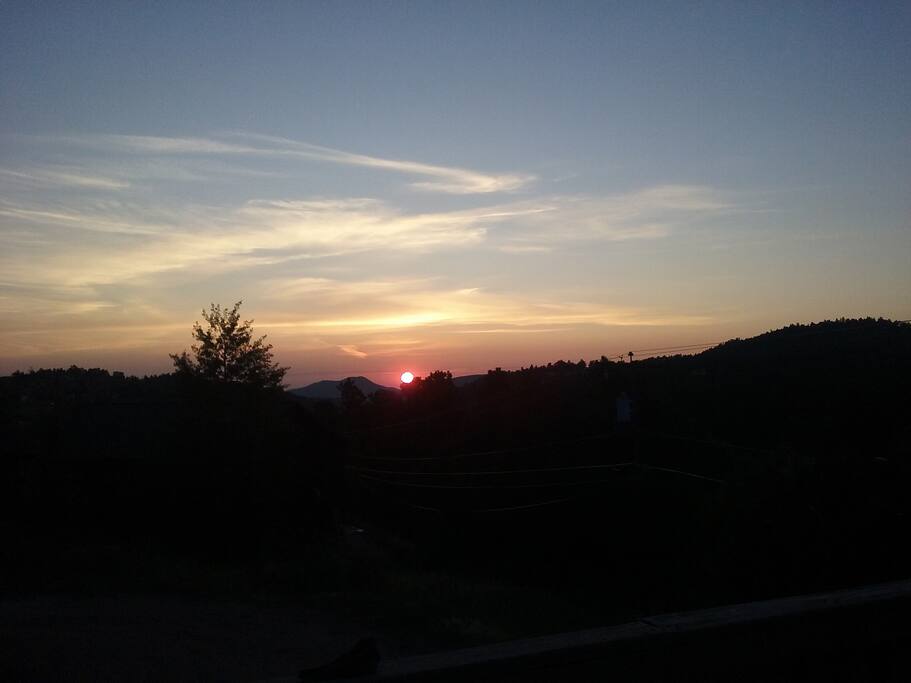 Daily Sunrise View from Living Room Window