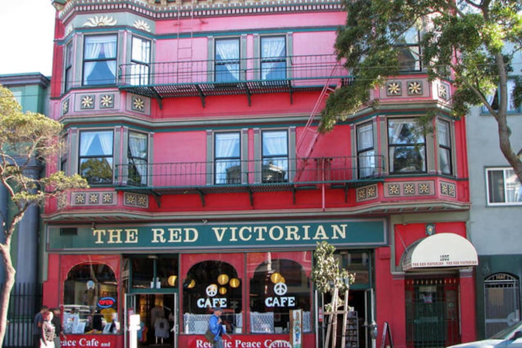 Historic facade of the Red Vic