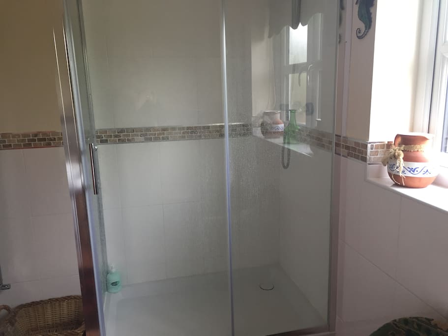 Large walk in shower