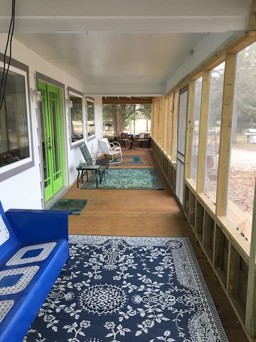 Wrap-around, screened-in porch adds 600 square feet of living space