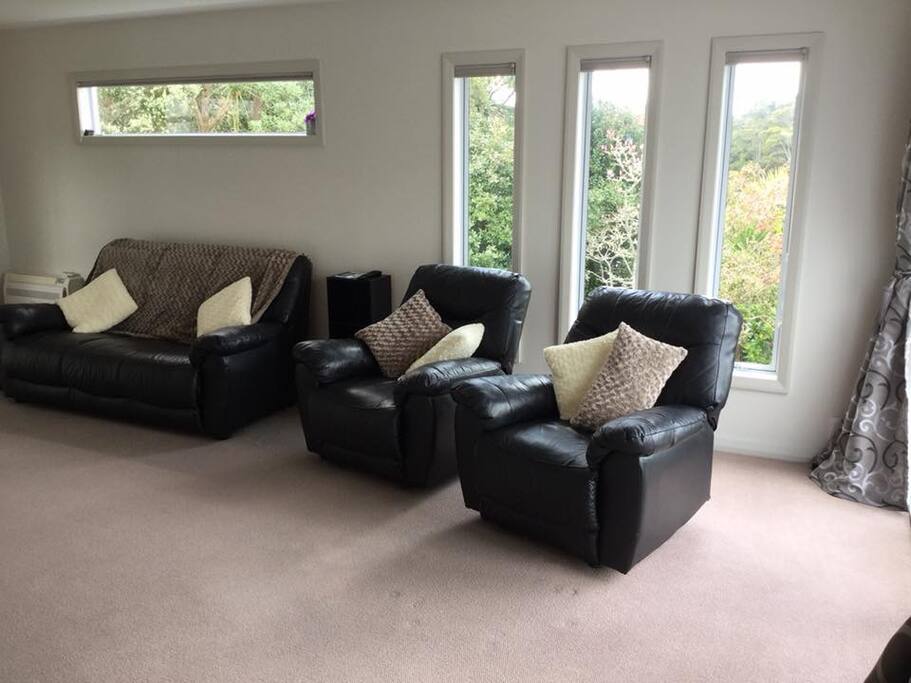 One of the shared living rooms