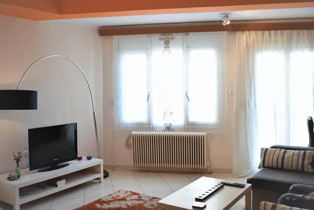 Spacious living room, full of light