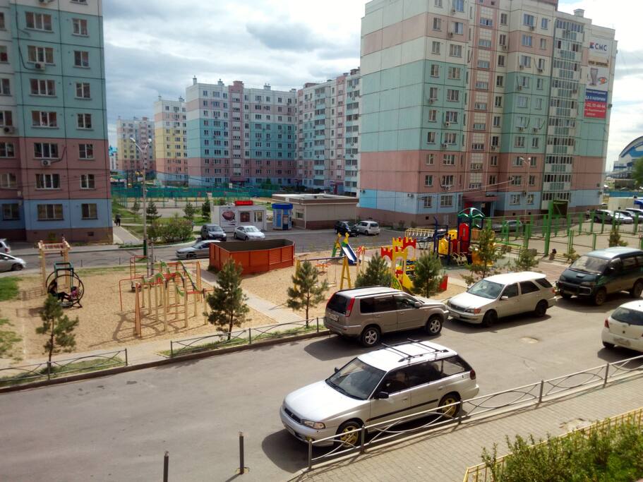 двор, детская площадка