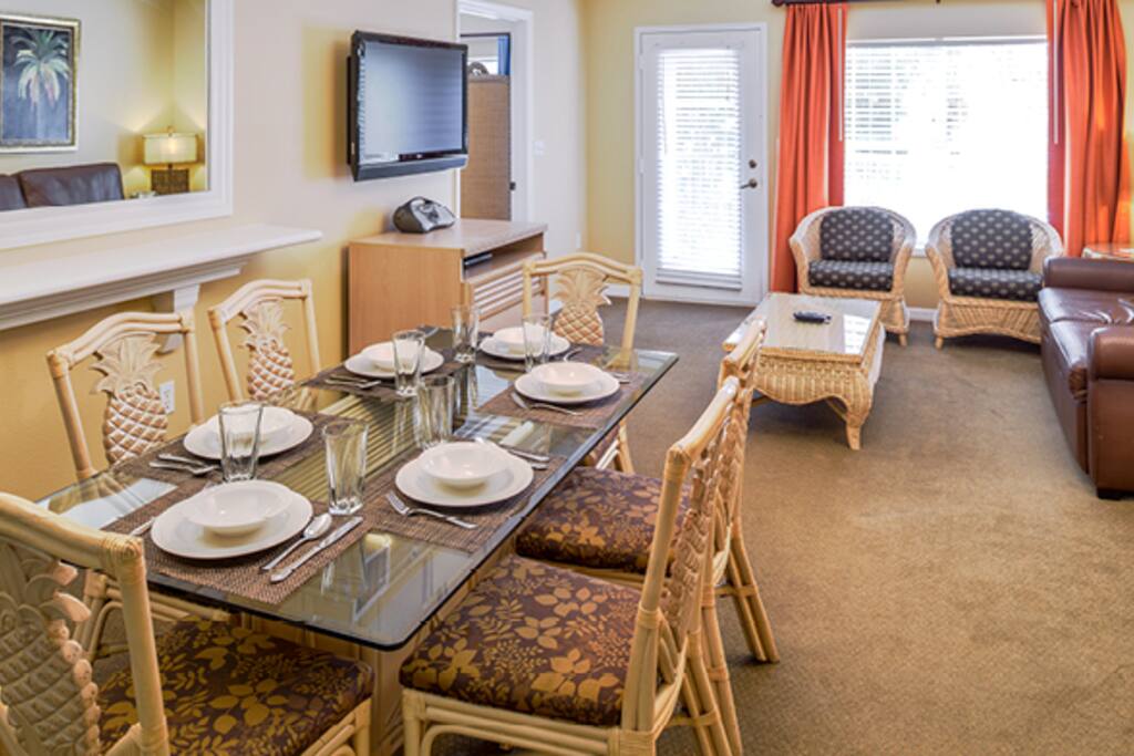 Living Room and Dining Area