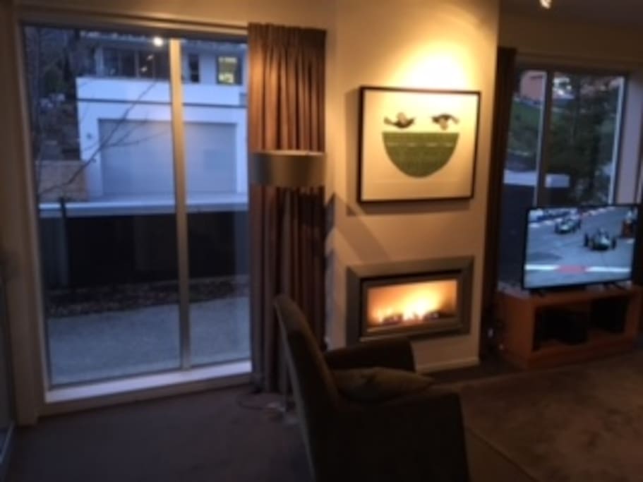 Cosy gas fire.