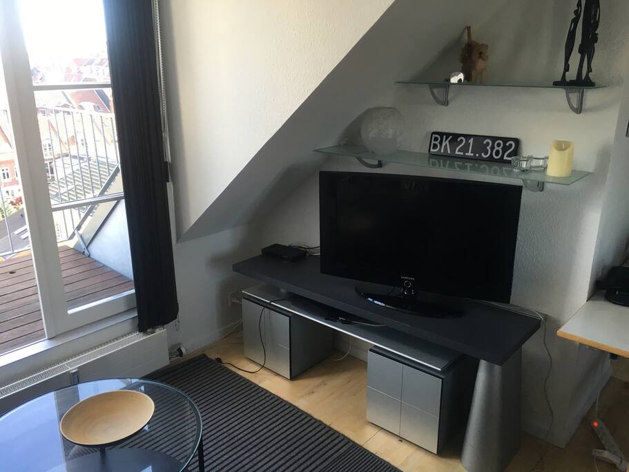 Sofa and tv-area