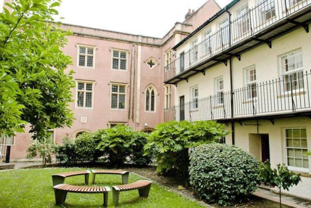 The inner courtyard.