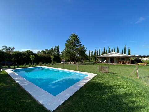 Comfortable Cabin with Open View to the Field