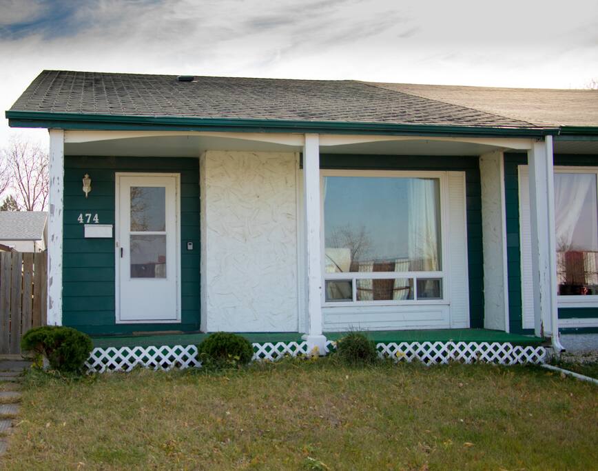 A view of the front of the house