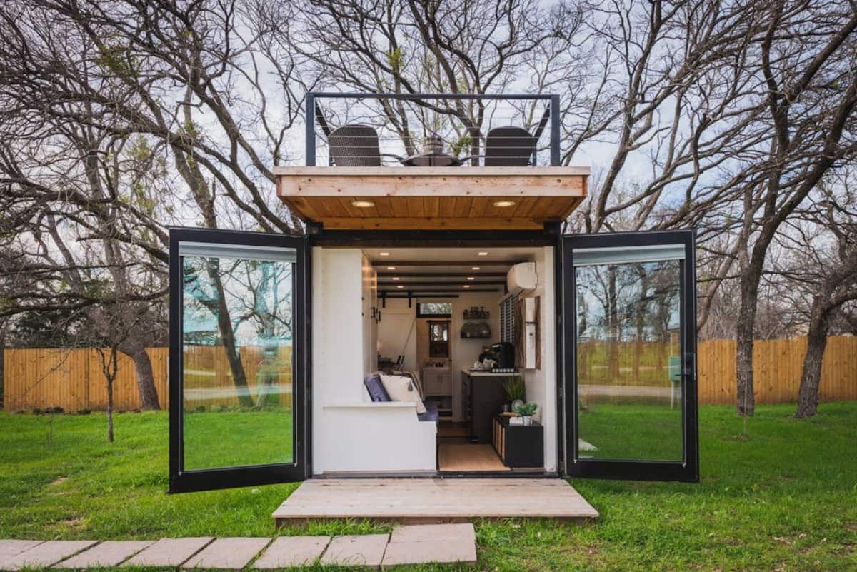 texas shipping container home for rent on airbnb
