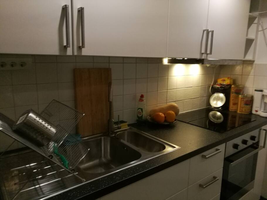 Kitchen fully equipped with utensils