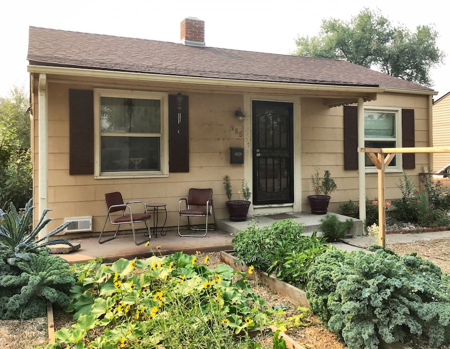 Our front porch is the perfect spot for morning coffee.