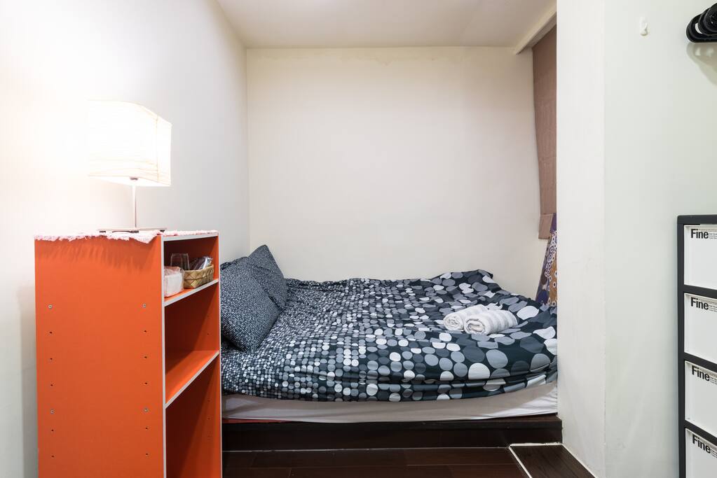 Queen sized bed