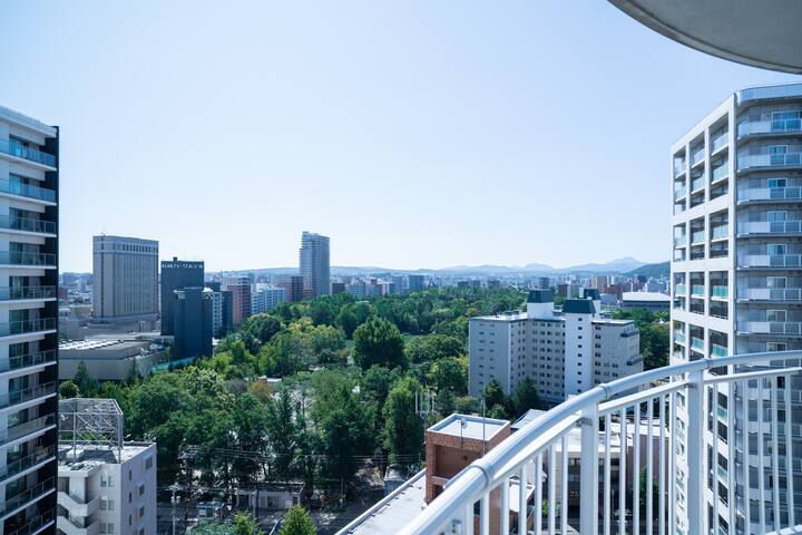 16 中島公園徒歩2分 景色良好 札幌繁華街 Wifi完備 夜景 スキー 空港直行バス Apartments For Rent In 札幌市中央区 北海道 Japan