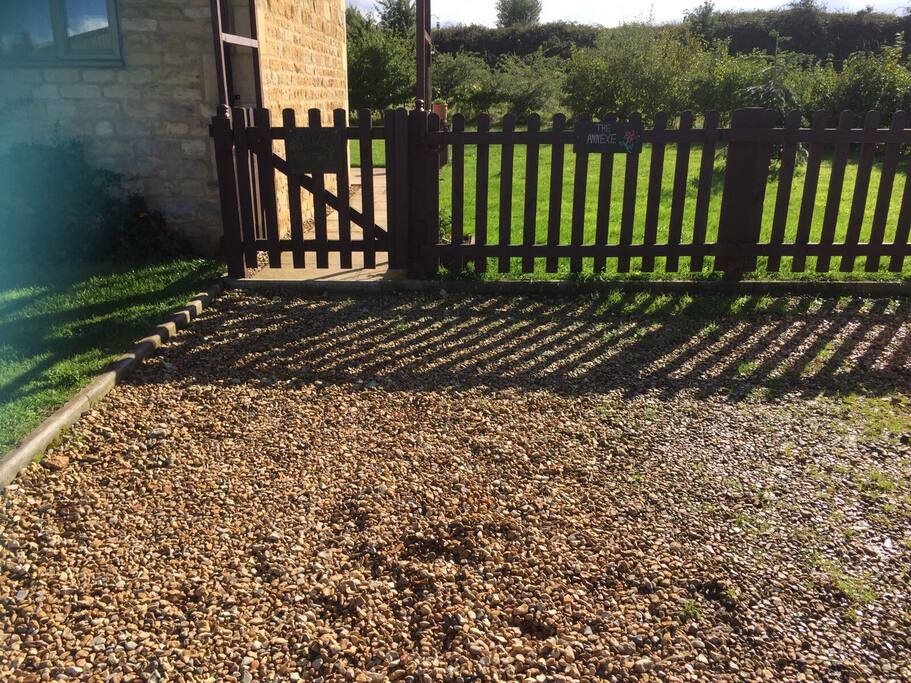 Allocated parking space for the annexe.