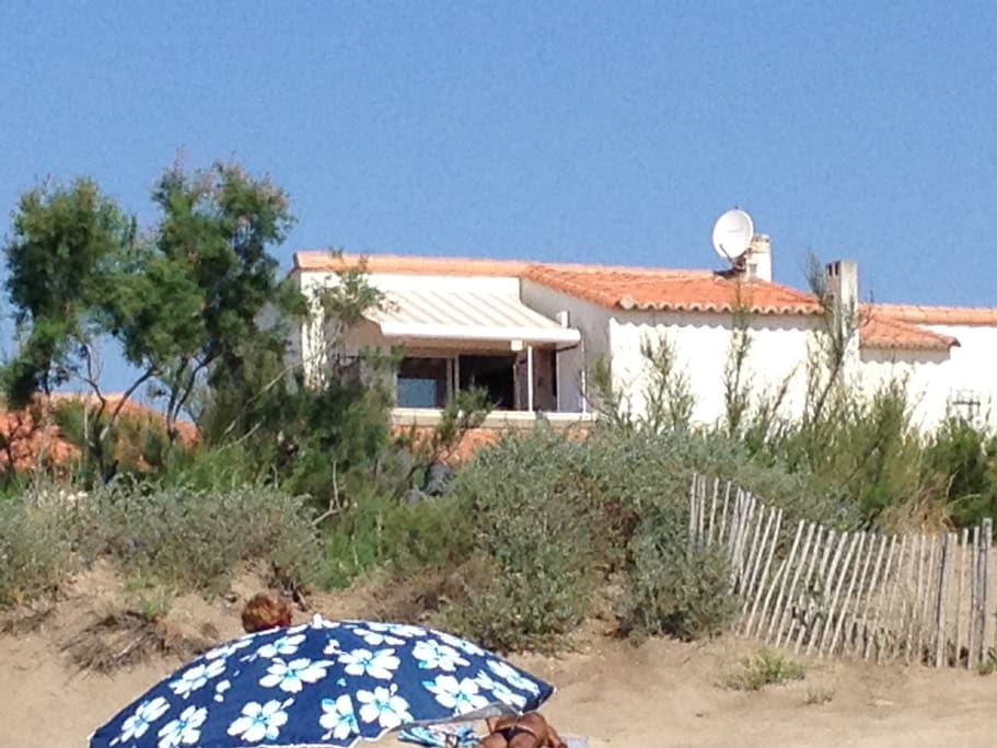 Vue de l'appartement de la plage