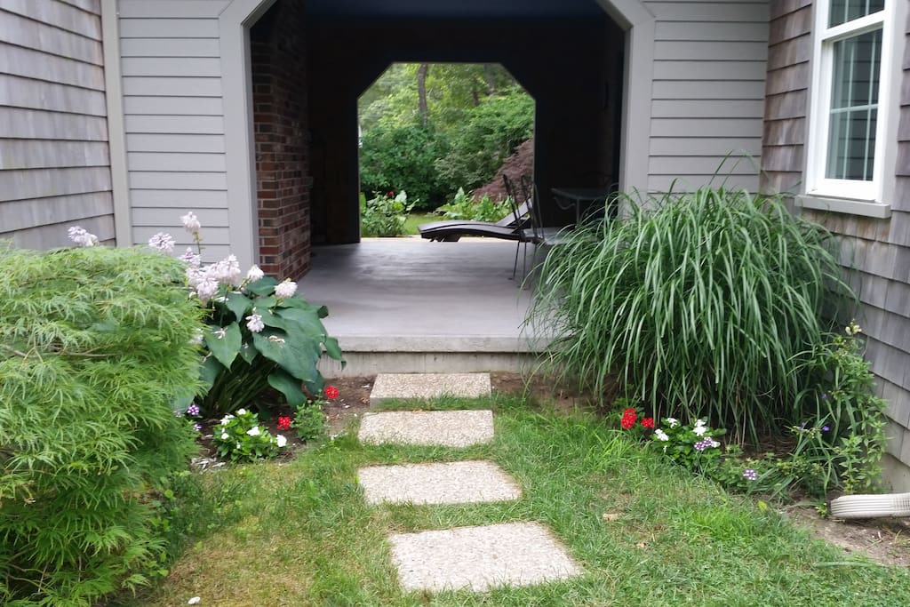 View through the breezeway