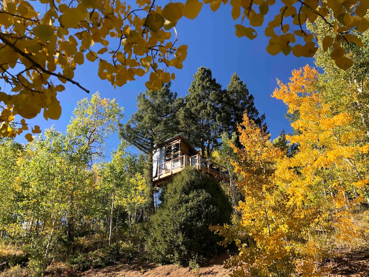Colorado High Mountain Off-Grid Glamping Treehouse - Treehouses