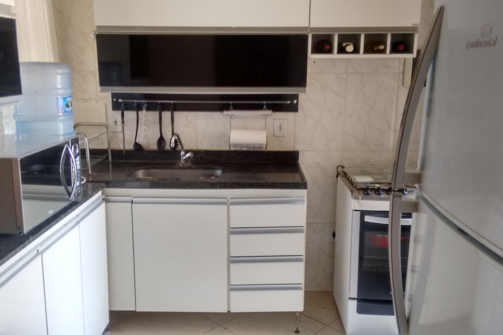 Cozinha compartilhada.