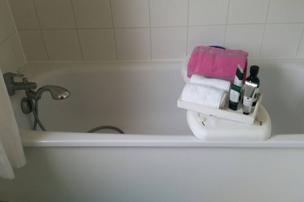 bain douche avec serviettes - produits