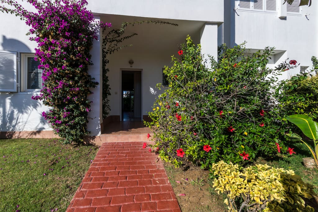 La entrada a la casa