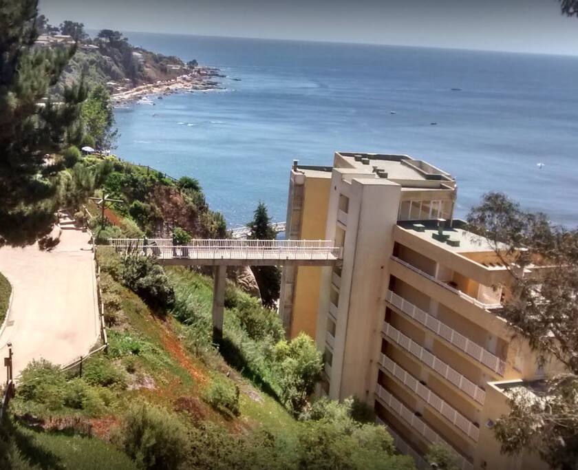 Edificios frente playa