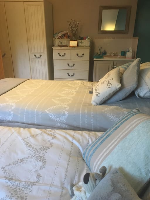 Twin beds